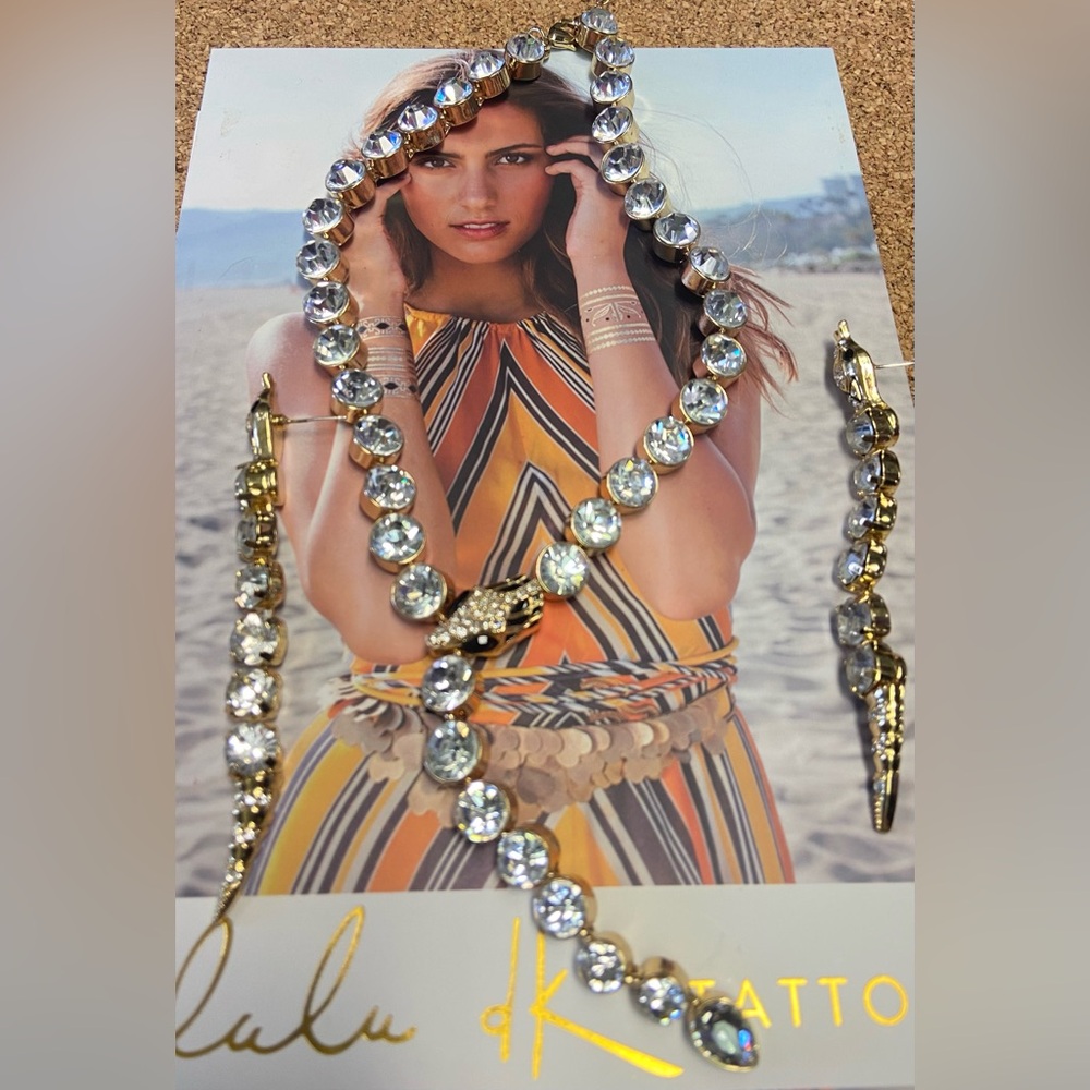 Stunning Snake necklace and earrings